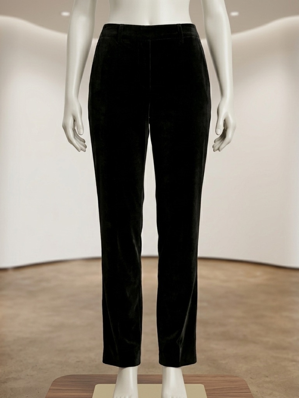 Lauren Ralph Lauren Luxe Black Velvet Dress Pants Old Money Aesthetic Chic